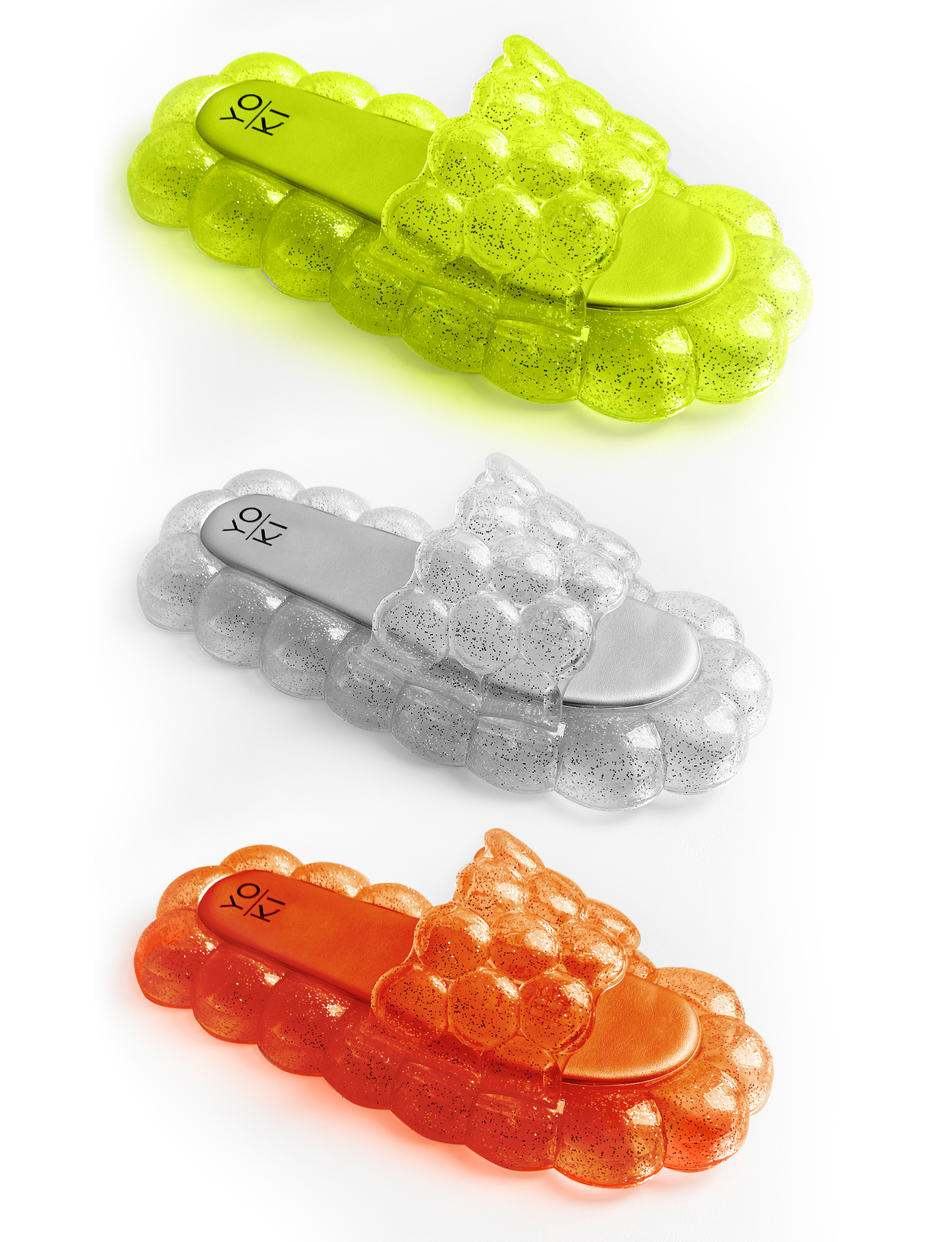 ADULT ELECTRIC ORANGE BUBBLE SLIDES